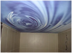 Фото потолка в ванной фотопечать