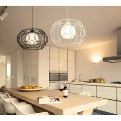 Chandelier for a small kitchen interior photo