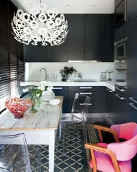 Chandelier For A Small Kitchen Interior Photo