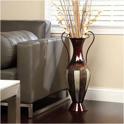 Floor Vases In The Living Room Interior Photo