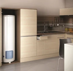 Hide a floor-standing boiler in the kitchen photo