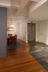 Laminate tiles for kitchen and hallway photo