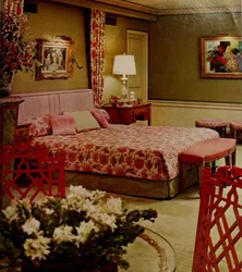 Retro bedroom interior