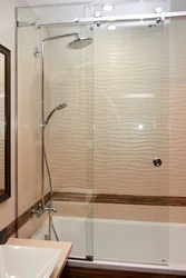 Photo of glass curtains for baths