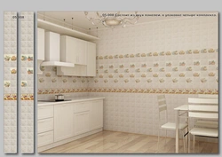 Wall panel for the entire kitchen wall photo