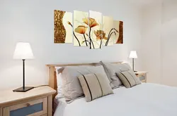 What paintings can be hung in the bedroom above the bed photo