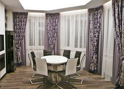 Curtain design for living room in two colors