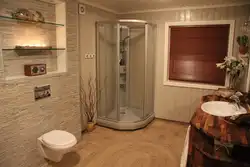 Дызайн ванны з душавой кабінай з панэлямі
