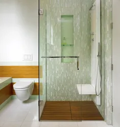 Bathtub design with shower cabin with panels