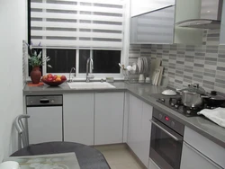 Kitchen In Gray Tones Design In Khrushchev