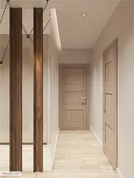 Light Door In The Interior In The Hallway