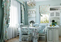 Kitchen dining room interior Provence style