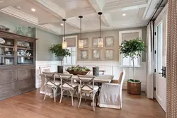 Kitchen dining room interior Provence style