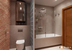 Ванная комната с перегородкой для туалета фото дизайн