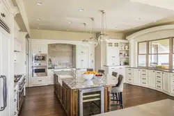 Large kitchen for home photo