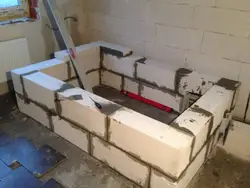 Bloklardan hazırlanmış vanna otağı fotoşəkili