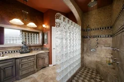 Bathroom made of blocks photo