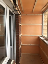 Insulate the loggia step by step photo