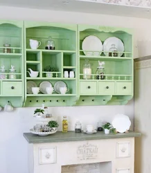 Shelves For The Kitchen In Provence Style Photo