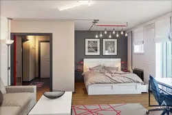 Photo of one-room apartments with bedroom