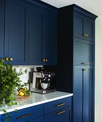 Black And Blue Kitchen Photo