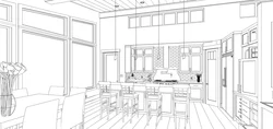Kitchen interior design drawings