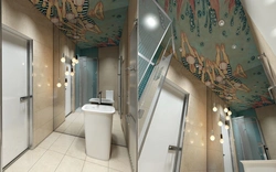 Design ceilings in bathrooms and toilets