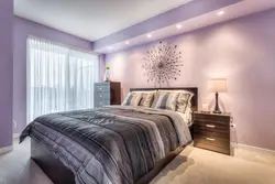 Light Purple Color In The Bedroom Interior