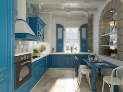 Mediterranean style kitchen interior