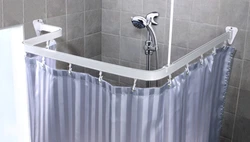 Curtain rods photo bath