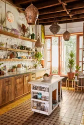 Boho Style In The Kitchen Interior Photo