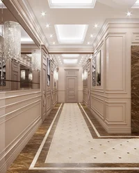 Porcelain Tiles For The Floor Photo In The Interior Of The Hallway