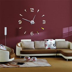 Large clock on the wall in the living room photo