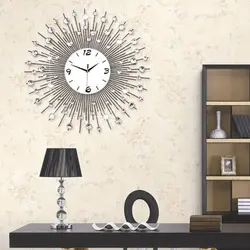 Large clock on the wall in the living room photo