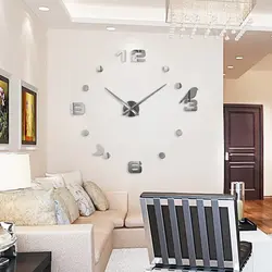 Large clock on the wall in the living room photo