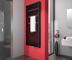 В ванной комнате батарея дизайн