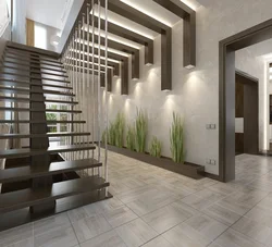 Hallway With Staircase Loft Design