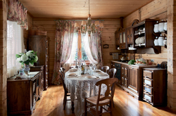 Photo of a kitchen house in the village