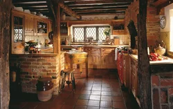 Photo of a kitchen house in the village