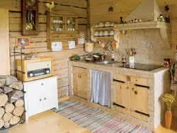 Фото дома кухни в деревне