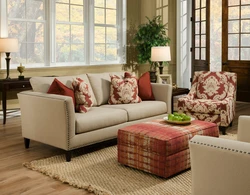 Different Colored Sofas In The Living Room Photo