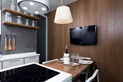 Варианты кухни с телевизором на стене фото