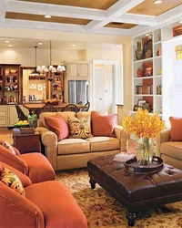 Cozy Living Room In Warm Colors Photo