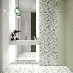 Керамин плитка в ванную в интерьере