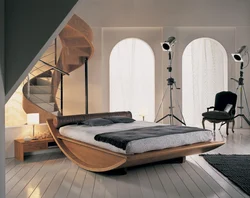 Оригинальный дизайн интерьера спальни