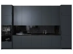 Kitchen color graphite matte photo