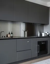 Kitchen color graphite matte photo