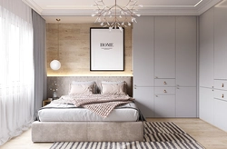 Modern bedroom interiors with wardrobes