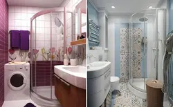 Bathroom design for a small bath in a panel house