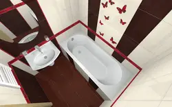 Bathroom design for a small bath in a panel house